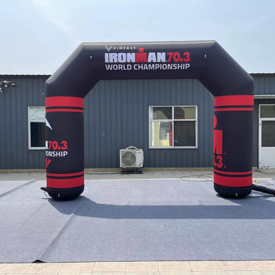 Arco de entrada inflable al aire libre para eventos publicitarios con led