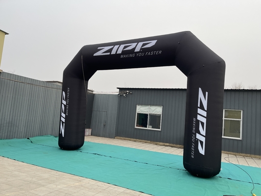 Puerta de la carrera de exhibición Deporte Arco de aire reciclado Arco de logotipo impreso personalizado para eventos publicidad promocional inflable