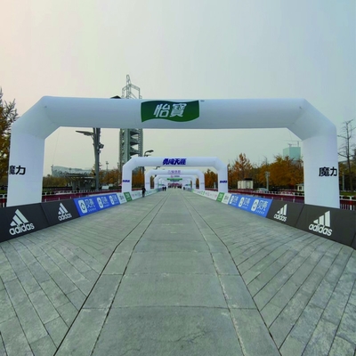 Arco de entrada inflable para exteriores personalizado arco inflable de carrera de inicio a línea de meta arco de puerta inflable para publicidad de eventos