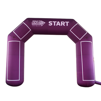 Impresión digital completa 8X4M arco inflable personalizado para eventos deportivos