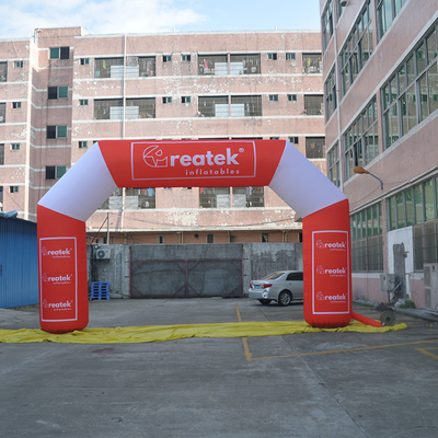 Impresión digital completa 8X4M arco inflable personalizado para eventos deportivos