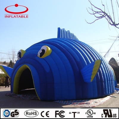 Impresión digital completa Inflable gigante del túnel personalizado al aire libre Inflable canal de publicidad inflable para eventos deportivos