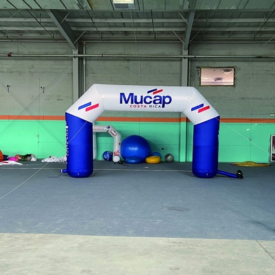 Logotipo personalizado Fabricante profesional de exportación Publicidad Eventos de carreras Impresión de arco Puerta Arco de carrera inflable