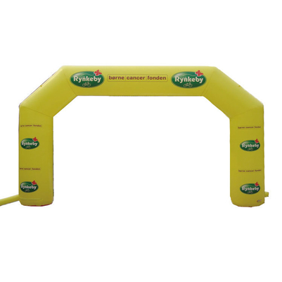 Logotipo personalizado Gran carrera de bodas de la línea de meta inflable Arco de fiesta para evento al aire libre