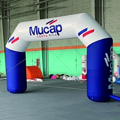 Fábrica Deportes al aire libre de entrada inflable Arcos de publicidad de carrera inflable Estrella línea de meta arco de puerta inflable