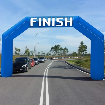 Arco inflables de 20 pies para eventos Arco de entrada Línea de meta Arco de publicidad de carrera inflables para maratón