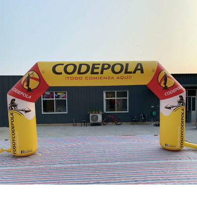 Logotipo de impresión personalizado Arco deportivo gigante de aire libre inflable Arco de carrera Arco para competición Entretenimiento