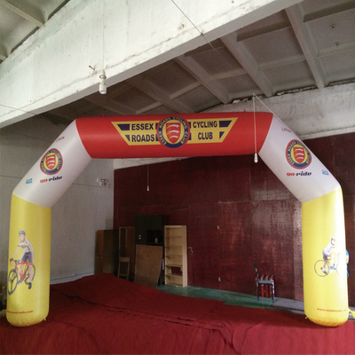 Logotipo de impresión personalizado Arco deportivo gigante de aire libre inflable Arco de carrera Arco para competición Entretenimiento