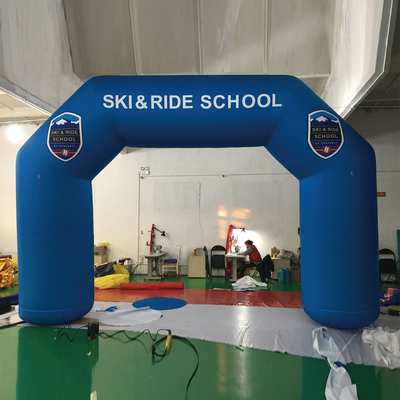 Logotipo de impresión personalizado Arco deportivo gigante de aire libre inflable Arco de carrera Arco para competición Entretenimiento