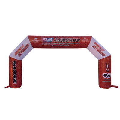 Diseño personalizado Publicidad al aire libre Arco inflable Maratón Arco inflable