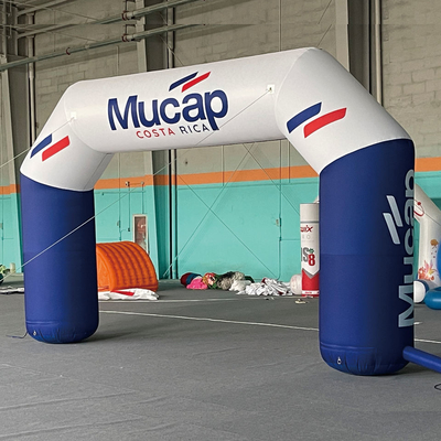 Eventos publicitarios al aire libre de alta calidad Impresión de arco Puerta de arco inflable de carrera
