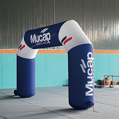 Eventos publicitarios al aire libre de alta calidad Impresión de arco Puerta de arco inflable de carrera