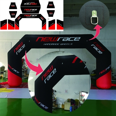 Arco personalizado de publicidad al aire libre Arco inflable con led Arco inflable de entrada Arco de carrera