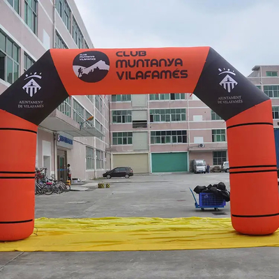 Fábrica mayorista de eventos al aire libre publicidad impermeable inflables arco publicitario con impresión personalizada