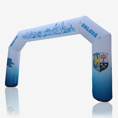 Arco de entrada al aire libre Carrera inflable Linea de llegada Arco inflable para evento publicitario