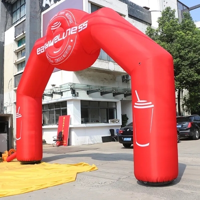 Arco de entrada al aire libre Carrera inflable Linea de llegada Arco inflable para evento publicitario