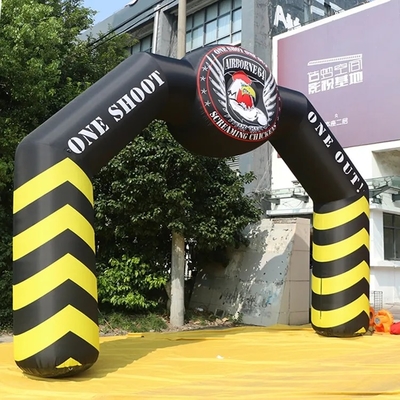 Arco de entrada al aire libre Carrera inflable Linea de llegada Arco inflable para evento publicitario