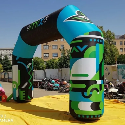 Arco de entrada al aire libre Carrera inflable Linea de llegada Arco inflable para evento publicitario