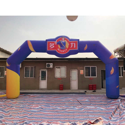 Impresión de logotipo de tamaño personalizado Publicidad al aire libre Arco inflable para evento deportivo