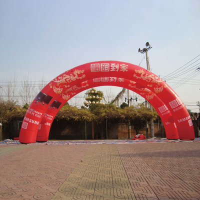 Impresión de logotipo de tamaño personalizado Publicidad al aire libre Arco inflable para evento deportivo