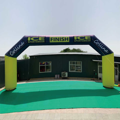 Impresión de logotipo de tamaño personalizado Publicidad al aire libre Arco inflable para evento deportivo