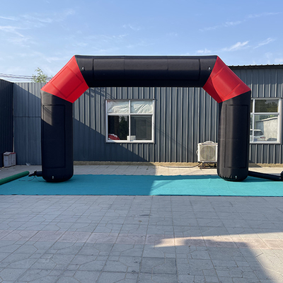 Advertencia de alta calidad de vestuario barata Arco inflable de carrera Arco inflable de salida línea de llegada Arco para eventos deportivos