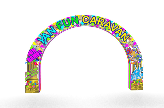 Tianyili fábrica precio mayorista material de PVC aprobado CE soplador tamaño de logotipo personalizado arco inflable