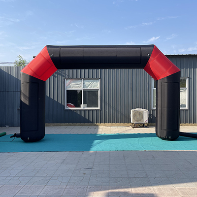 Nuevo diseño de publicidad exterior redonda, arco inflable con impresión de logotipo verlcro para promoción de marca de eventos deportivos