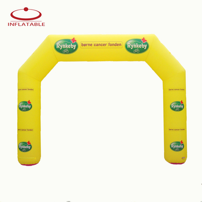 Nuevo diseño de publicidad exterior redonda, arco inflable con impresión de logotipo verlcro para promoción de marca de eventos deportivos