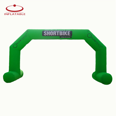 Nuevo diseño de publicidad exterior redonda, arco inflable con impresión de logotipo verlcro para promoción de marca de eventos deportivos
