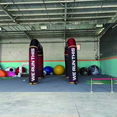 personalizar logotipo fábrica de venta caliente venta al por mayor línea de inicio línea de llegada arco robot inflable arco inflable