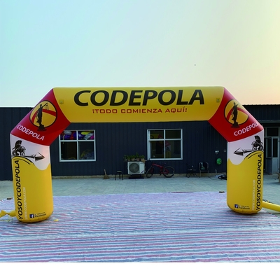 China Fábrica original Profesional Arco inflable con Impresión digital de alta definición y equipo de corte de precisión