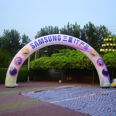 Arco de acabado inflable LED para decoración
