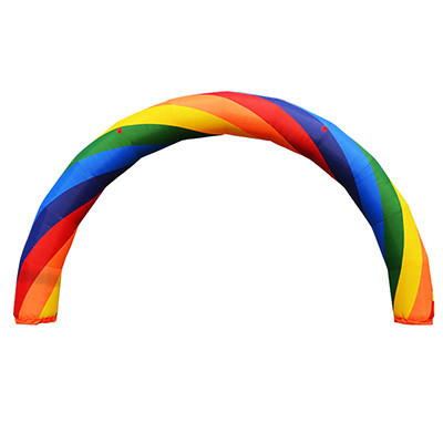 Impresión digital de arco iris inflable gigante de cinco lados