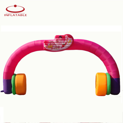 Impresión digital de arco iris inflable gigante de cinco lados