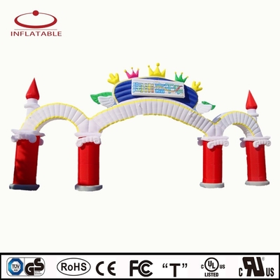 Cartoon Arco de acabado inflable publicidad personalizada para eventos deportivos