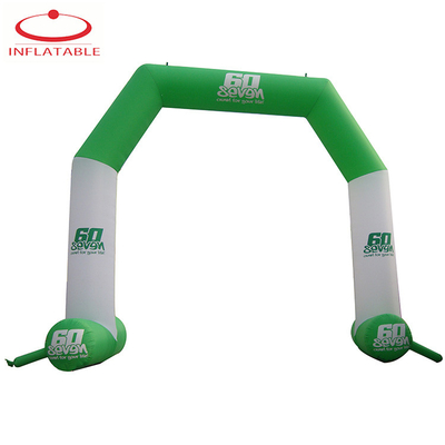 Evento al aire libre Arco de acabado inflable a prueba de agua con impresión personalizada