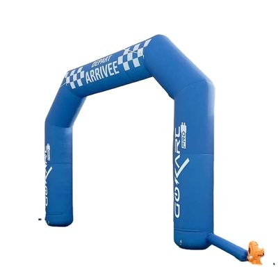 Puerta de entrada con arco de acabado inflable Certificado CE con luz LED