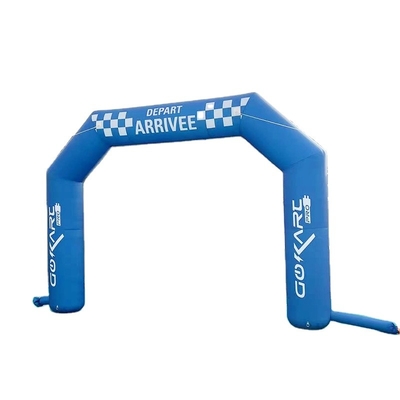 Puerta de entrada con arco de acabado inflable Certificado CE con luz LED