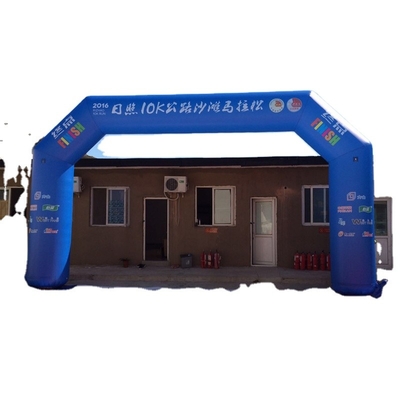 Puerta de entrada con arco de acabado inflable Certificado CE con luz LED