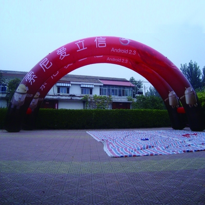Eventos impermeables Arco publicitario inflable Tejido de Oxford Tamaño 5m