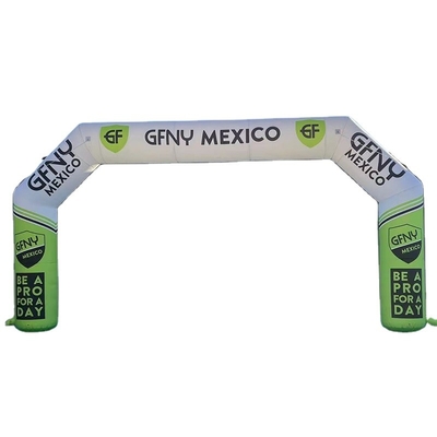 Colorido de publicidad entrada inflables Arco de acabado para el evento