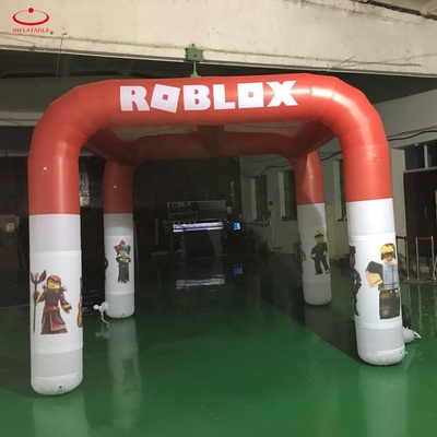 Oxford Arco de acabado inflable Arco de arco iris inflable a prueba de agua