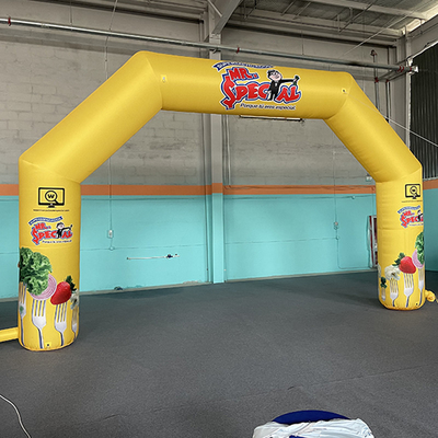 Linea de meta inflable personalizada para competición y entretenimiento
