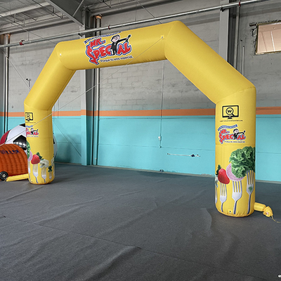 Linea de meta inflable personalizada para competición y entretenimiento