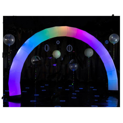 Arco de línea de acabado inflable exterior de 3 m personalizar logotipo con bomba de aire