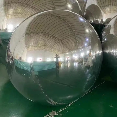 Esfera de PVC bola de espejo inflable de plata flotante club nocturno de vacaciones