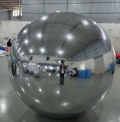 Esfera de PVC bola de espejo inflable de plata flotante club nocturno de vacaciones
