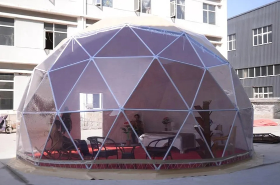 Nuevas llegadas 4 a 6 personas 850g de tela de PVC tienda de hotel de lujo jardín cúpula iglú