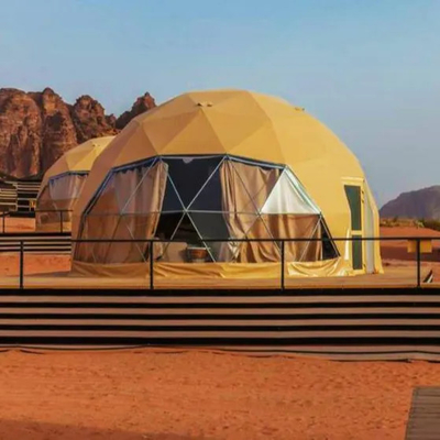 Nuevo diseño al aire libre de lujo de acampada PVC sala de estar glamping cúpula resort tienda de campaña hotel
